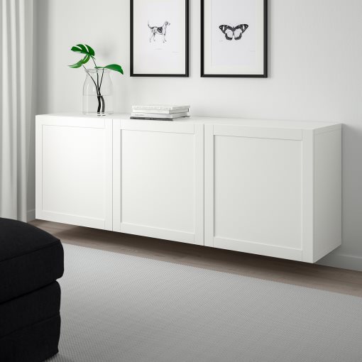 BESTÅ, wall-mounted cabinet combination, 180x42x64 cm, 494.259.12