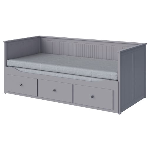 HEMNES, κρεβάτι επισκέπτη day bed 3 συρτάρια/2 στρώματα, 80x200 cm, 494.281.14