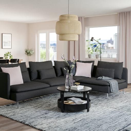 SÖDERHAMN, γωνιακός καναπές, 4 θέσεων με ανοιχτή άκρη, 494.495.88