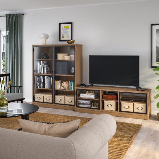 LANESUND, TV storage combination, 282x47x152 cm, 495.147.29