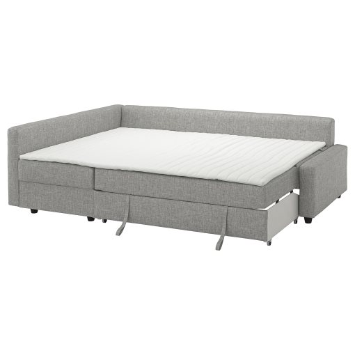 FRIHETEN/KLAGSHAMN, corner sofa-bed with storage, 495.202.35