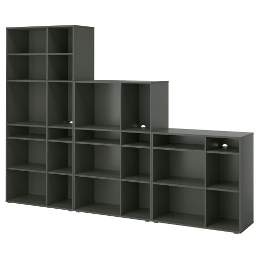 VIHALS, shelving combination, 286x37x200 cm, 495.210.70