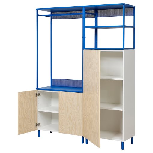 PLATSA, ντουλάπα με 3 πόρτες, 140x42x191 cm, 495.229.27