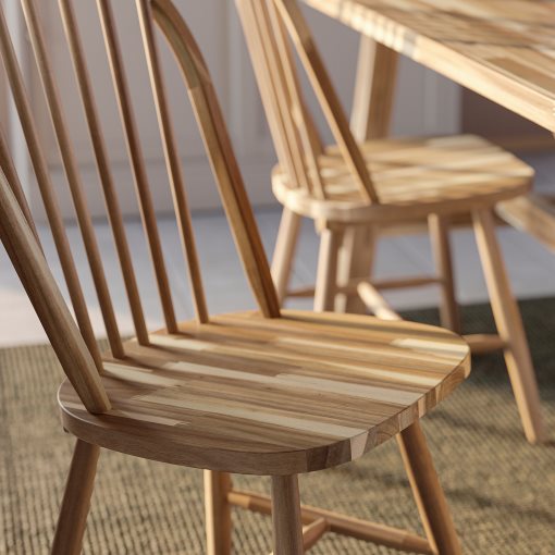 SKOGSTA/SKOGSTA, table and 6 chairs, 235 cm, 495.451.27