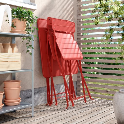 SUNDSÖ, table and 2 folding chairs/outdoor, 65x65 cm, 495.730.21
