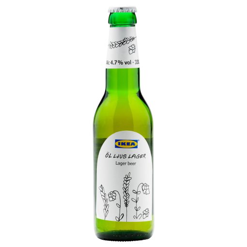 OL LJUS LAGER, μπύρα lager 4,7%, 330 ml, 502.457.31