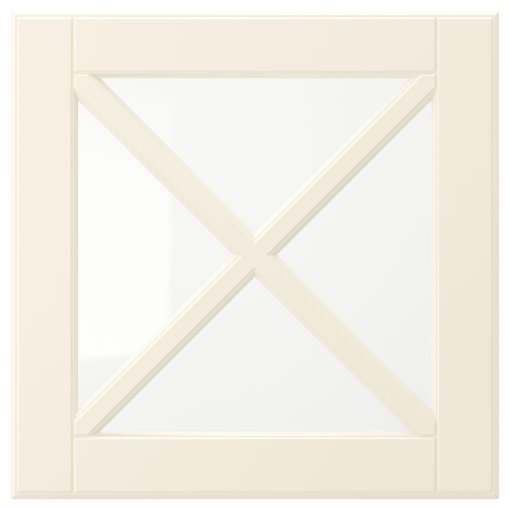 BODBYN, glass door with crossbar, 40x40 cm, 504.850.52