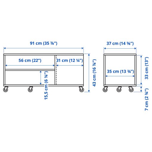 VIHALS, coffee table, 91x37 cm, 504.887.34