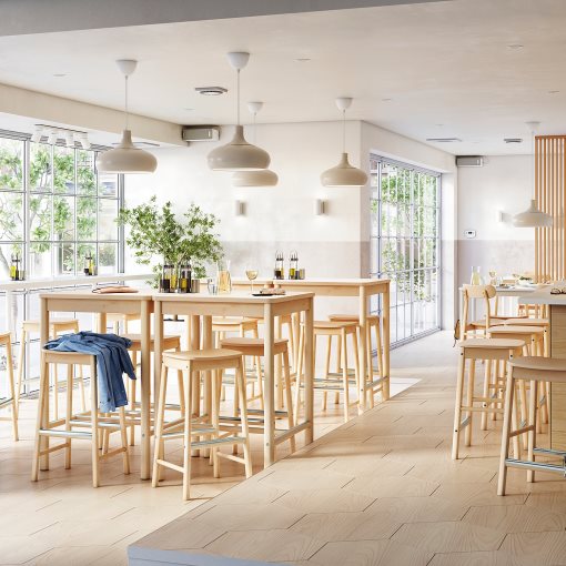 RÖNNINGE, τραπέζι μπαρ, 75x75 cm, 505.112.30