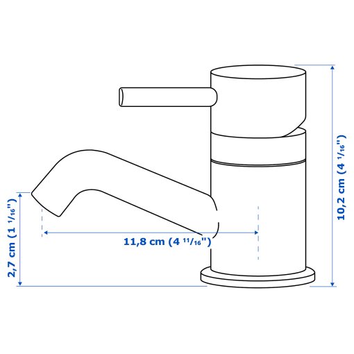 PILKÅN, wash-basin mixer tap, 505.328.50