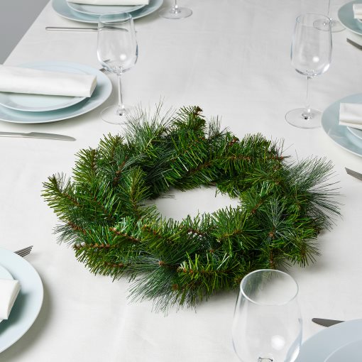 VINTERFINT, artificial wreath/in/outdoor/pine spruce, 45 cm, 505.621.30