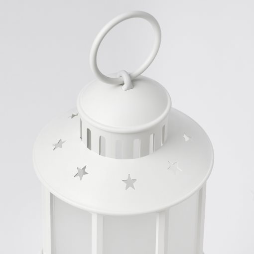 STRÅLA, lantern with built-in LED light source/battery-operated, 13 cm, 505.824.49