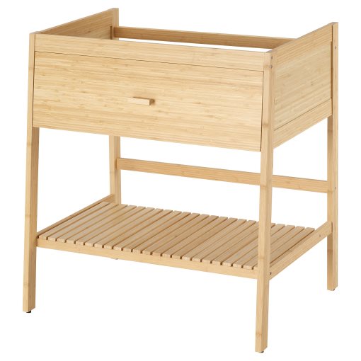 RÅGRUND, open wash-stand with 1 drawer, 78x47x83 cm, 506.105.79