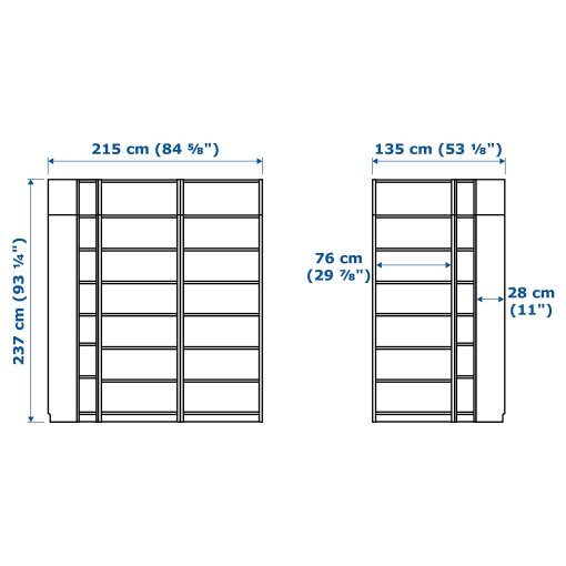 BILLY, bookcase, 590.178.38