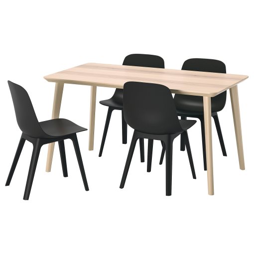 LISABO/ODGER, τραπέζι και 4 καρέκλες, 593.050.42