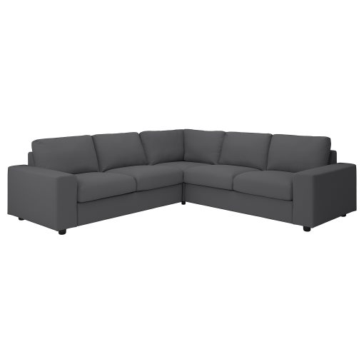 VIMLE, corner sofa, 4-seat with wide armrests, 594.017.84