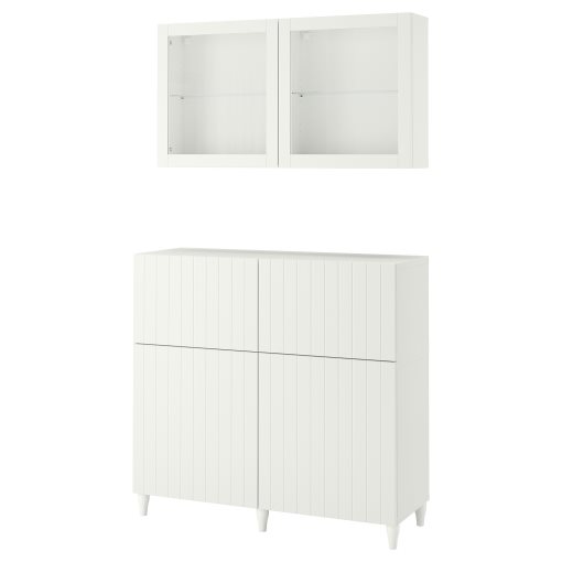 BESTÅ, storage combination with doors/drawers soft closing, 120x42x213 cm, 594.125.13