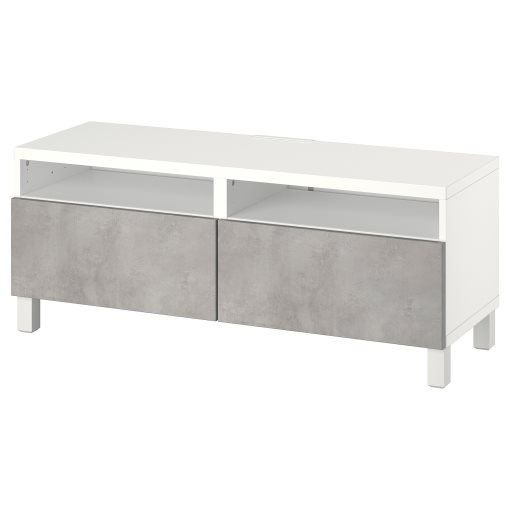 BESTÅ, TV bench with drawers push open, 120x42x48 cm, 594.199.39