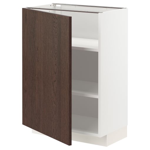METOD, base cabinet with shelves, 60x37 cm, 594.657.71