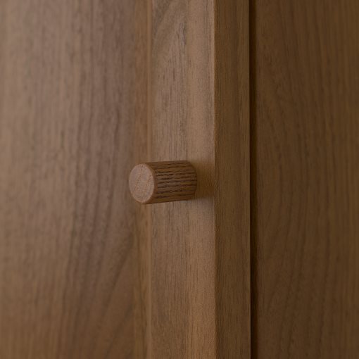 BILLY/OXBERG, bookcase combination with doors, 160x106 cm, 594.835.91