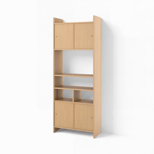 LÅDMAKARE, storage combination with sliding doors and 1 shelf insert, 81x35x212 cm, 595.646.91