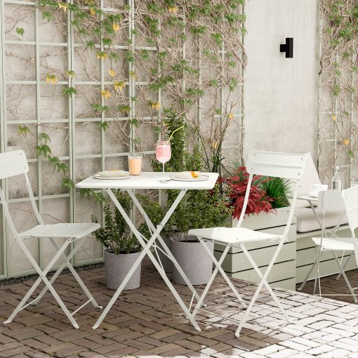 SUNDSÖ, table and 2 folding chairs/outdoor, 65x65 cm, 595.730.25