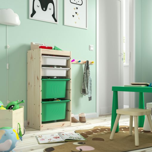 TROFAST, storage combination with boxes, 44x30x91 cm, 595.752.08