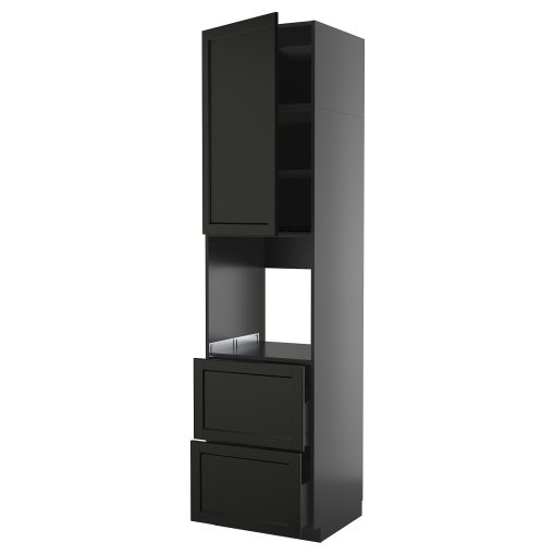 METOD/KNIVSHULT, high cabinet for oven with door/2 drawers, 60x60x240 cm, 595.889.32