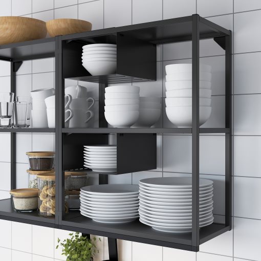 ENHET, wall frame with shelves, 40x30x75 cm, 604.489.45