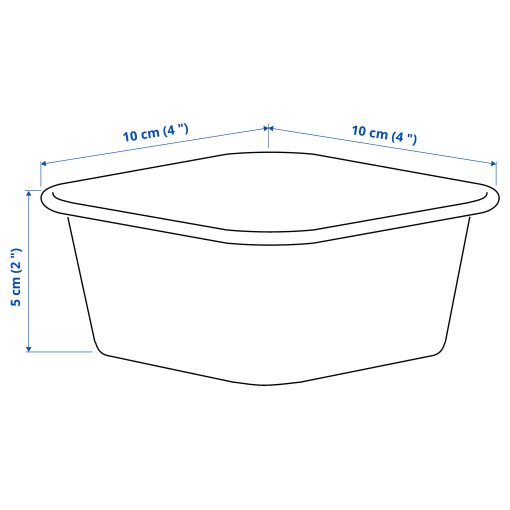 NOJIG, box/plastic, 10x10x5 cm, 604.770.37
