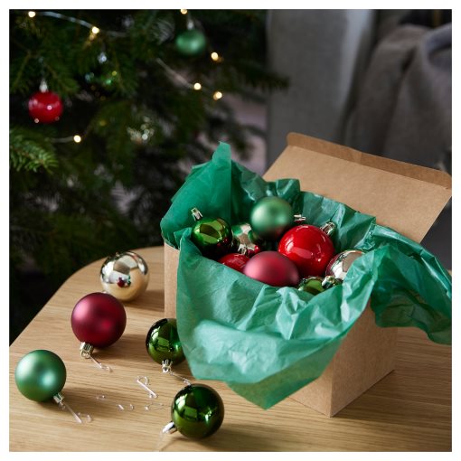 VINTERFINT, decoration bauble, 32 pack, 605.273.77