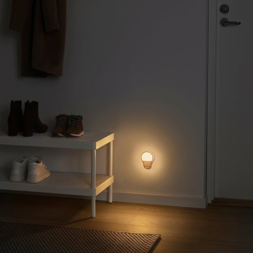 ANKARLÄGG, nightlight with built-in LED light source and sensor, battery-operated, 606.128.27