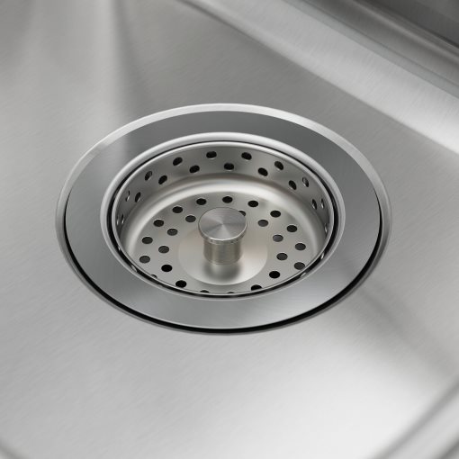 VATTUDALEN, inset sink, 1 bowl with drainboard, 69x47 cm, 691.581.68
