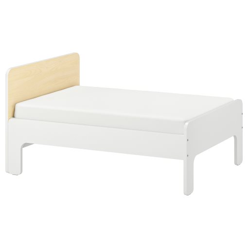 SLAKT, extendable bed frame with slatted bed base, 693.266.09