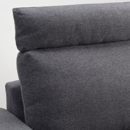 VIMLE, 3-seat sofa with chaise longue with headrest with wide armrests, 694.012.98