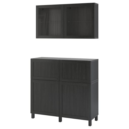 BESTÅ, storage combination with doors/drawers soft closing, 120x42x213 cm, 694.124.90