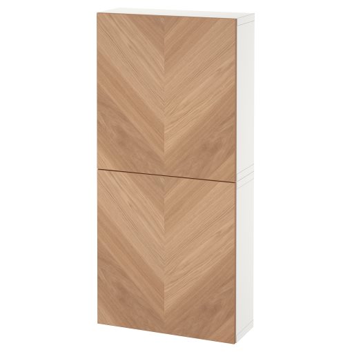 BESTÅ, wall cabinet with 2 doors, 60x22x128 cm, 694.219.70