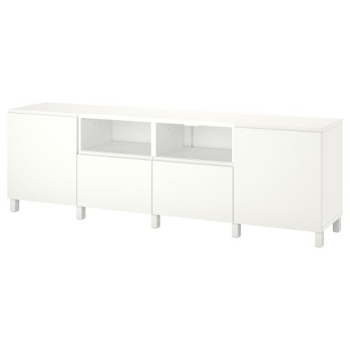 BESTÅ, έπιπλο TV με πόρτες και συρτάρια, 240x42x74 cm, 694.347.55
