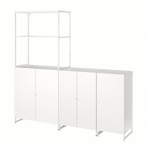 JOSTEIN, shelving unit with doors/in/outdoor, 182x44x180 cm, 694.372.97