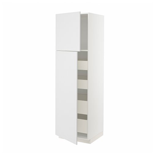 METOD, high cabinet with 2 doors/4 drawers, 60x60x200 cm, 694.603.20