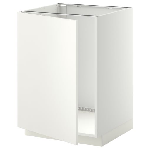 METOD, base cabinet for sink, 60x60 cm, 694.643.04