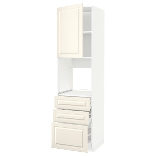 METOD, high cabinet for oven with door/3 drawers, 60x60x220 cm, 694.646.53