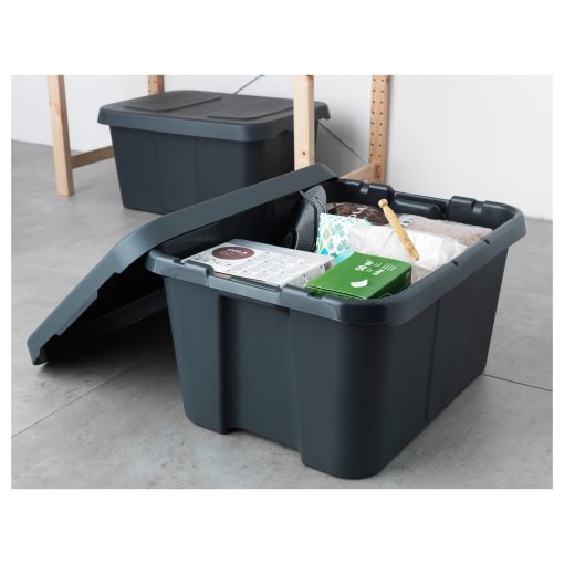 KLÄMTARE, box with lid, in/outdoor, 702.923.64