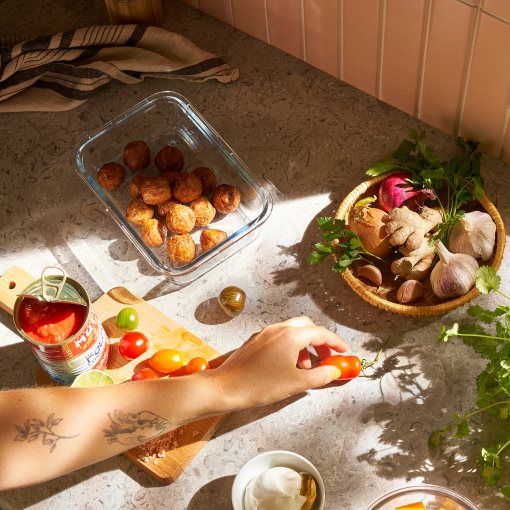 IKEA 365+, δοχείο αποθήκευσης τροφίμων ορθογώνιο/γυαλί, 1.0 l, 703.591.99
