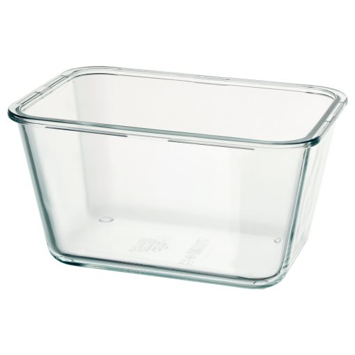 IKEA 365+, food container rectangular/glass, 1.8 l, 703.592.03