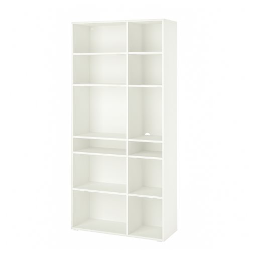 VIHALS, shelving unit with 10 shelves, 95x37x200 cm, 704.832.74