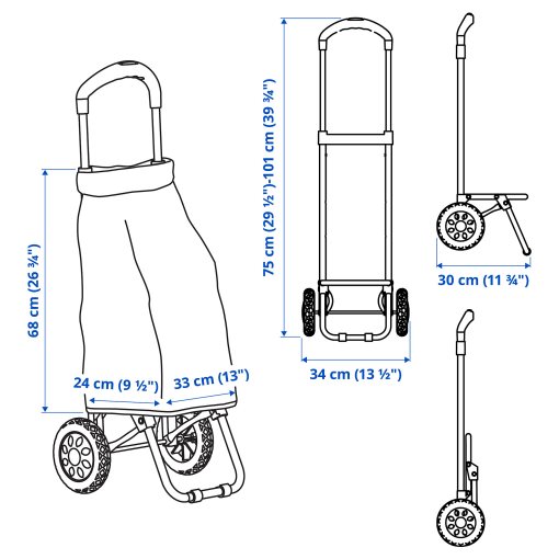 RADARBULLE, shopping bag on wheels, 38 l, 704.852.25