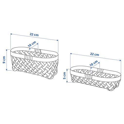 SALUDING, basket handmade, set of 2, 705.031.87