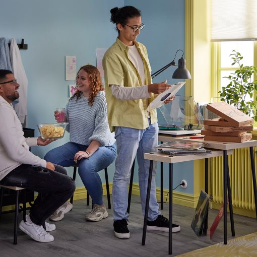 FRIDNÄS, nesting tables with stools set of 4, 705.042.76