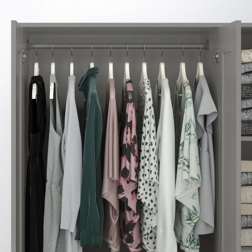 BRIMNES, wardrobe with 3 doors, 117x190 cm, 706.028.04